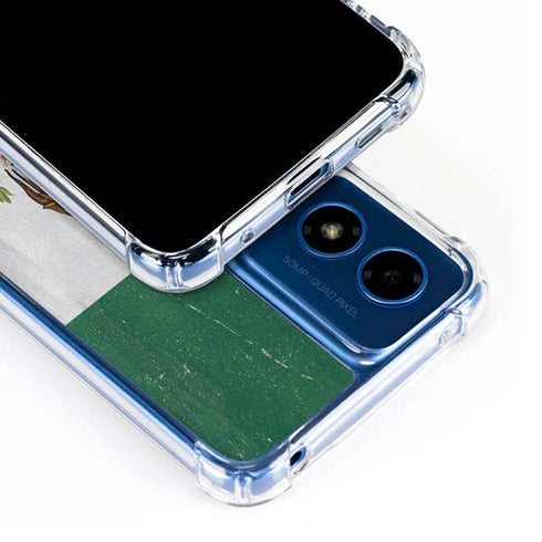 Mexico Flag Distressed Moto G Play 4G (2024) Clear Case